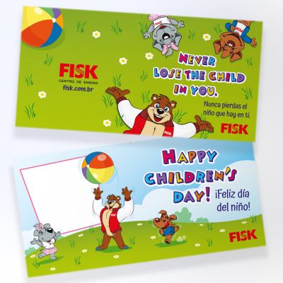 CARTAO DIA DAS CRIANCAS FISK C/ 10