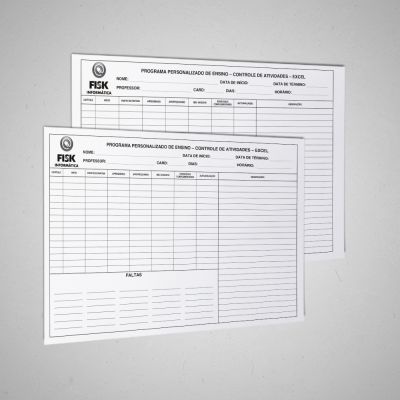 Controle De Atividade Excel