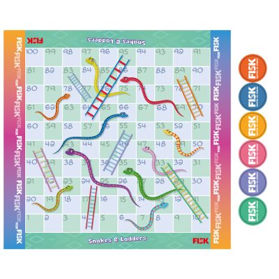 JOGO SNAKES E LADDERS C/ 1 FISK
