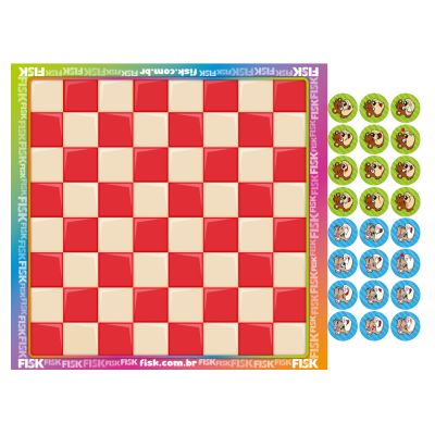 JOGO DE DAMAS C/ 1 FISK